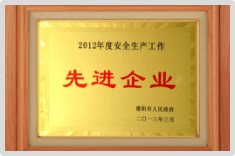 安全生产先进企业2013